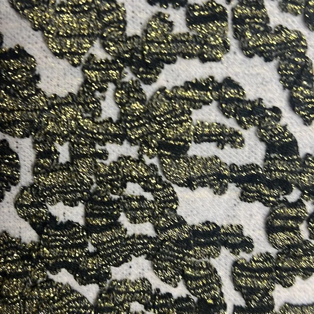 Jonathan Simkhai Animal Print Jacquard Cropped Sweater Lace L NWT